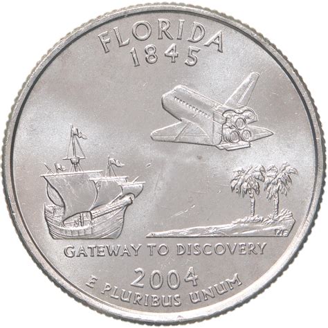 2004 P State Quarter Florida BU CN-Clad US Coin - Dave's Collectible Coins