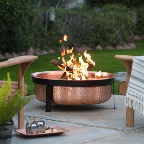 Red Ember Eden Copper Wood Burning Fire Pit From Wood