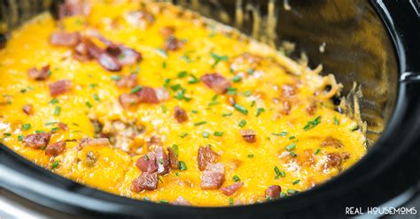 Crock Pot Bacon Cheeseburger Dip ⋆ Real Housemoms