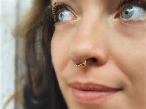 Cuff Septum Septum Jewelry Gold Septum Ring 14k Septum Etsy Septum