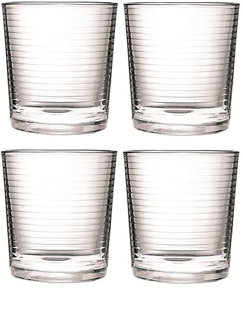 Buy Circleware Theory Double Old Fashioned Whiskey Drinking Glasses Set Of 4 13 Ounce Online