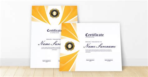 Certificate Graphic Templates Envato Elements