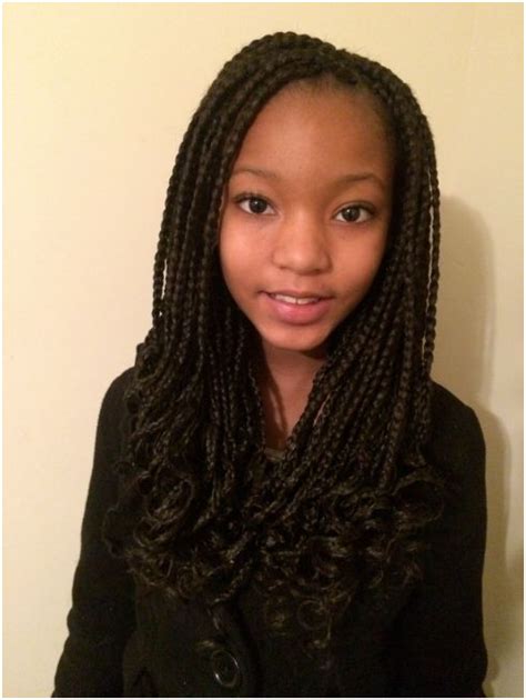 And i mean here, first of all, big, full and rich box braids, giving you that special effortlessly presentable look, so precious especially through the summer months. 40 Pretty Fun And Funky Braids Hairstyles For Kids
