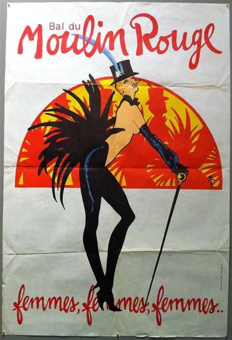 ba du moulin rouge in 2021 vintage french posters french poster vintage posters