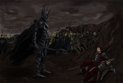 GoodvsEvil Sauron Vs Isildur By Maiwand On DeviantArt Lord Of The Rings Film Art Lotr Art