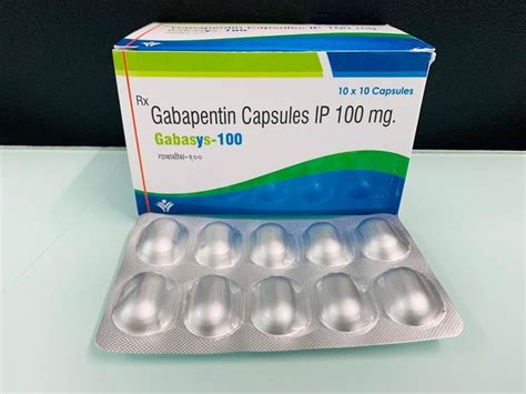 Gabasys Gabapentin Capsules 100 Mg Packaging Type Box At Rs 93strip