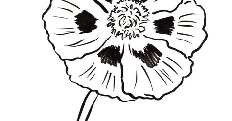 Poppy Coloring Page Art Starts
