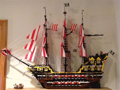 Lego Pirate Ship Approx 40x40 Bateau Pirate Lego Lego Pirates