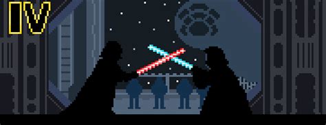 Wallpaper Star Wars Pixel Art Lightsaber A New Hope