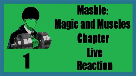 Youre A Wizard Saitama Mashle Magic And Muscles Chapter 1 Live Reaction Youtube