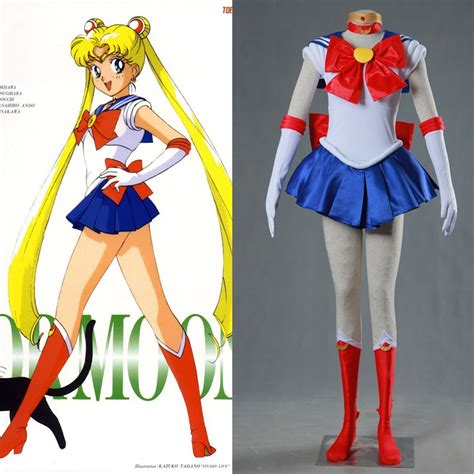 Sailor Moon Serena Tsukino Dress Cosplay Costume Anime Pretty Soldier