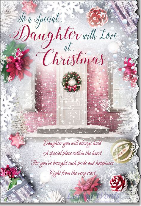 Special Daughter With Love At Christmas Greeting Cards By Loving Words