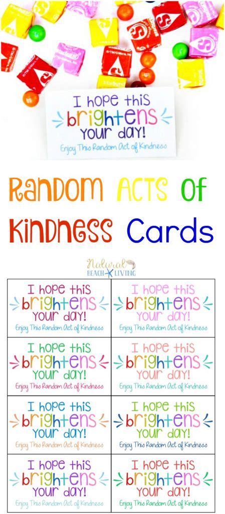The Best Random Acts Of Kindness Printable Cards Free