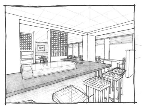 Restaurant Drawing At Explore Collection Of