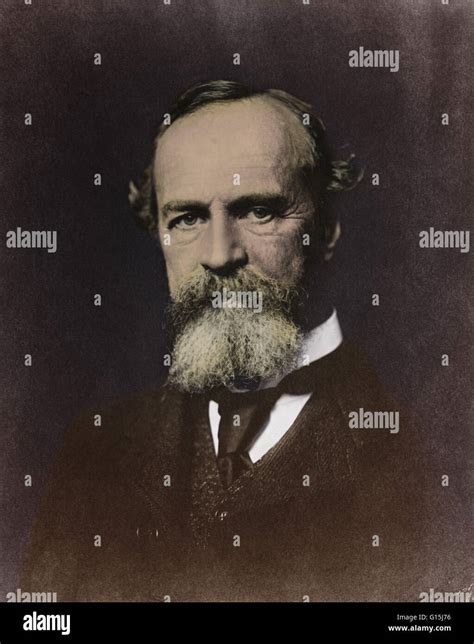 Colorized Portrait Of William James January 11 1842 August 26 1910