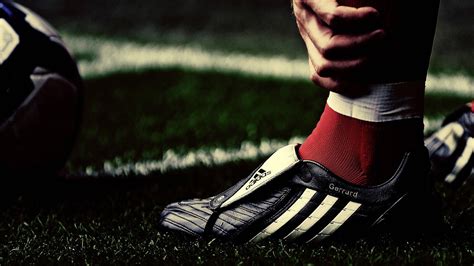 Download Black And White Soccer Shoe Wallpaper