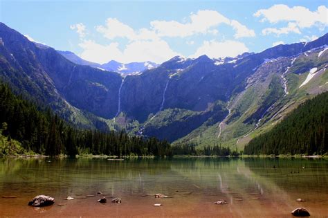 Avalanche Lake Glacier National Park Montana Usa Hd Wallpaper