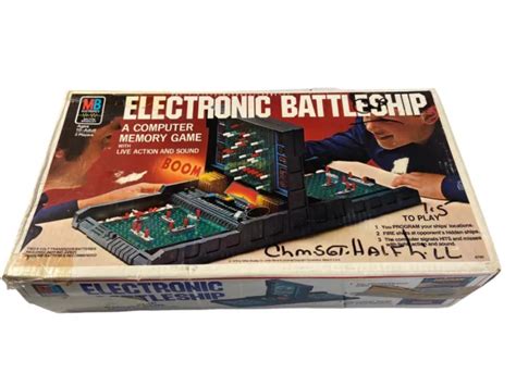 Vintage 1979 Milton Bradley Electronic Battleship Game Original Box No