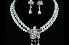 necklace pearl earrings bridal set wedding wholesale party aliexpress jewelry sets flower