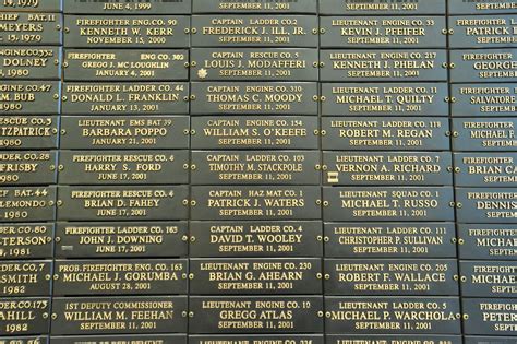 New York City Fire Department Fdny — The Memorial Wall At Fdny