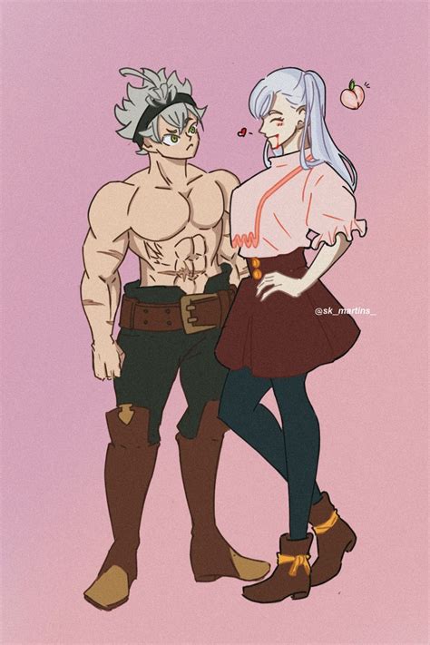 Black Clover Noelle And Asta Anime Characters