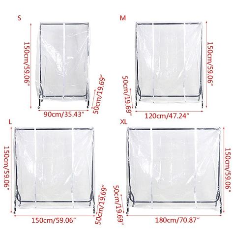 Clothing Rack Cover Protector Bag Clothes Racks Covers Dust Cover