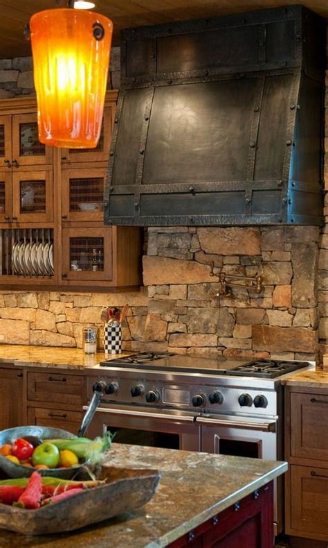 14 Spectacular Stone And Rock Kitchen Backsplashes That Wow Rustic
