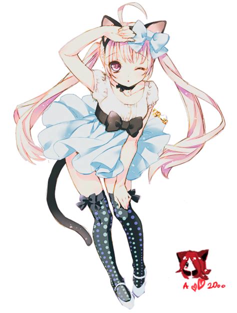 Cute Anime Cat Girl Png