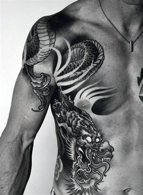 50 Chinese Dragon Tattoo Designs For Men Flaming Ink Ideas