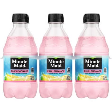 Minute Maid® Pink Lemonade Fruit Drink Bottles 6 Pk 12 Fl Oz Kroger