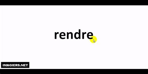 How To Pronounce Rendre Youtube