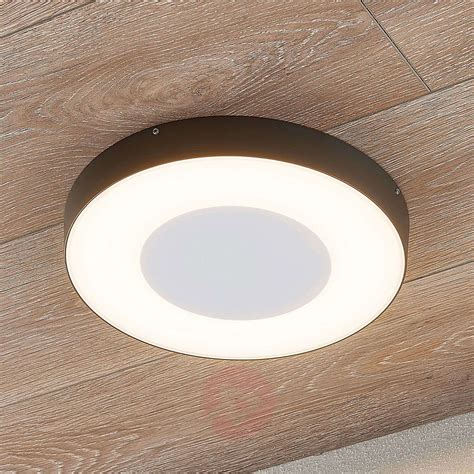 Where does it make most sense to use outdoor ceiling lights? Sora LED outdoor ceiling light, round, sensor | Lights.co.uk