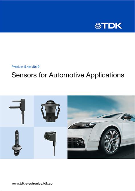 Sensors For Automotive Applications Tdk Electronics Tdk Europe