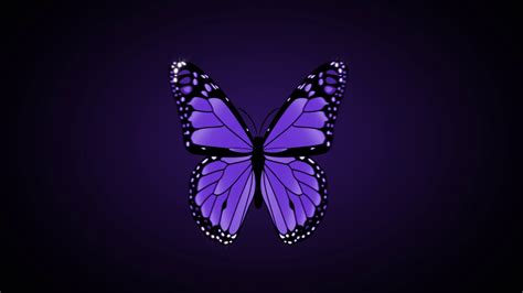 Purple Butterfly Flapping Wings Free Motion Graphics Youtube