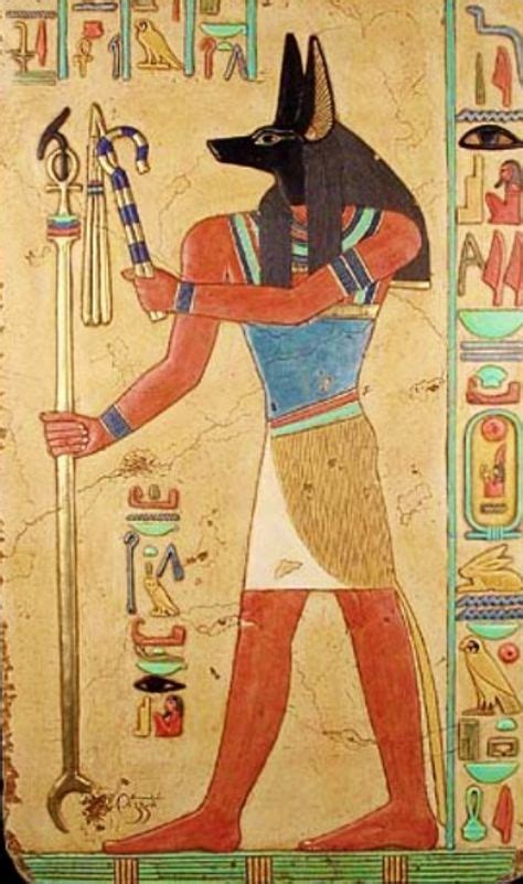 Egypt Depiction Of Anubis Ägyptische Kunst Anubis Antike