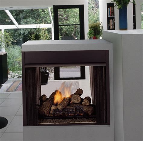 See Through Fireplace Ventless Home Design Ideas