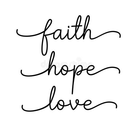 Faith Hope Love Stock Illustrations 25658 Faith Hope Love Stock
