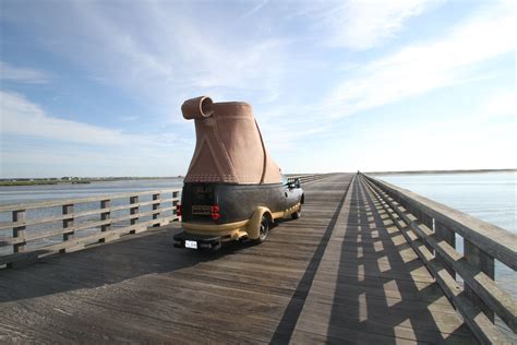 The Bootmobile On Powder Point Bridge The Oldest And Longest Wooden