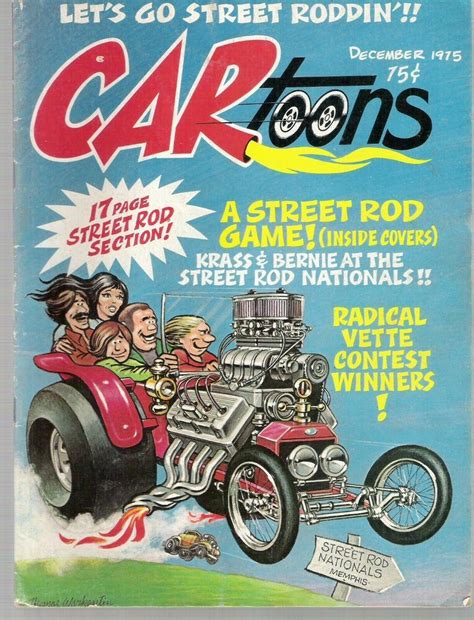 1970s Cartoon Magazine Lot Cartoons Magazine Cartoon Car Drawing