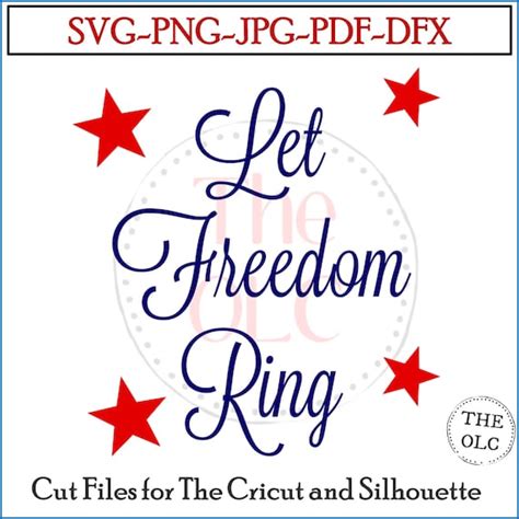 Let Freedom Ring SVG Patriotic SVGS SVG Listings Americana Etsy