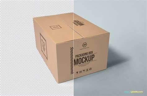 Packaging Box Mockup Free Psd Download Zippypixels