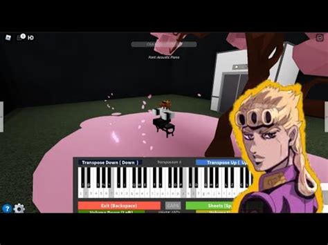 Giorno S Theme On Roblox Piano W Sheets Youtube