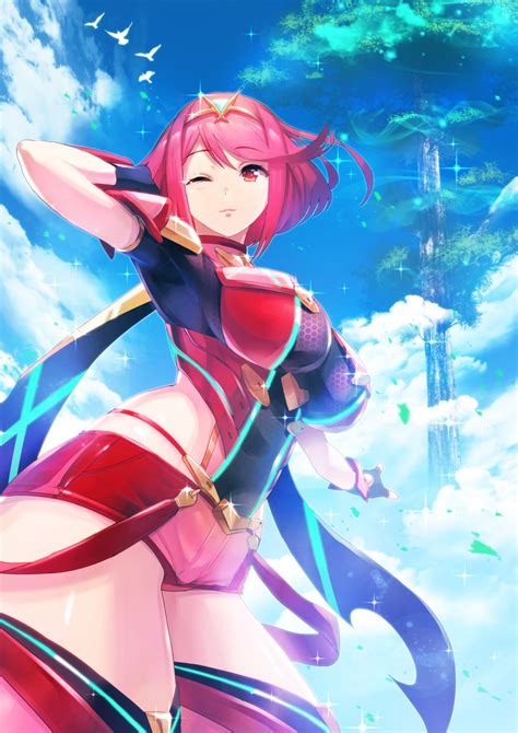 Pyra Xenoblade Chronicles And More Drawn By Green Danbooru