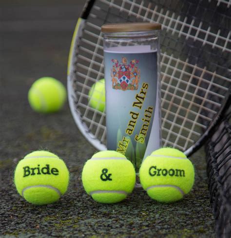 Customised Wedding Themed Tennis Balls By Price Of Bath