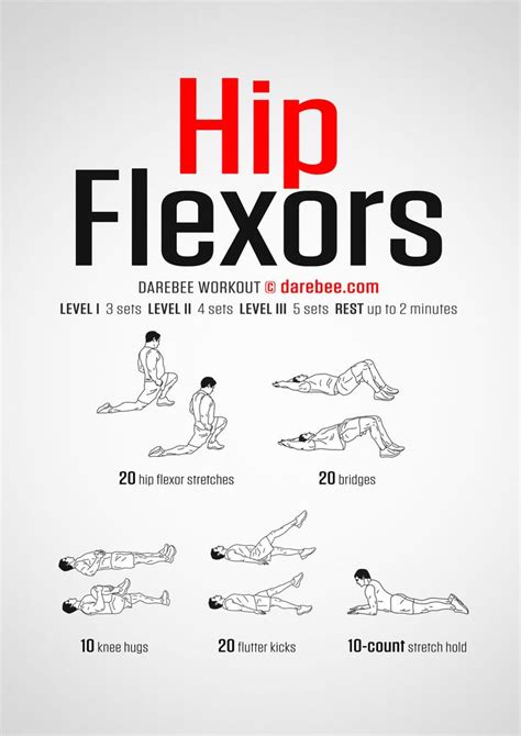 Hip Flexors Workout Hip Workout Hip Flexor Hip Flexor Exercises