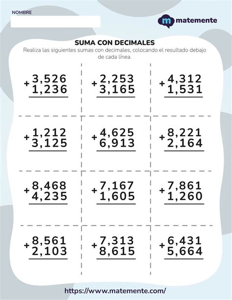 Lista Imagen Ejercicios De Sumas Y Restas Con Decimales Primaria Hot