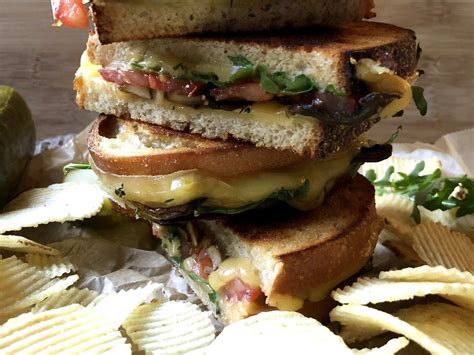 Smoked Gouda Grilled Cheese Sandwiches A Hint Of Rosemary Cheese