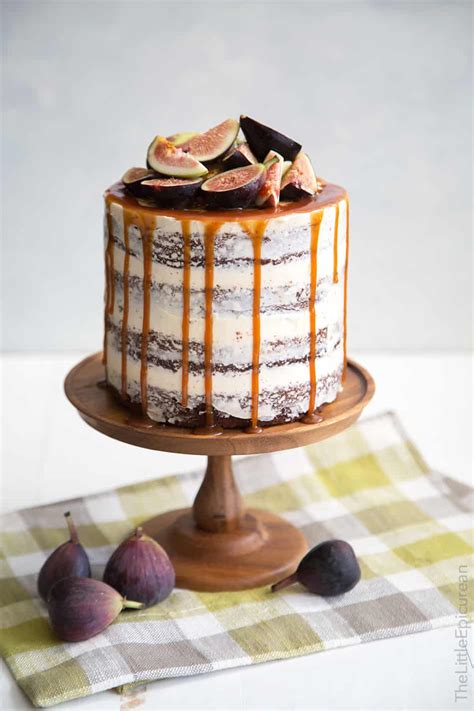 Caramel Fig Chocolate Cake The Little Epicurean