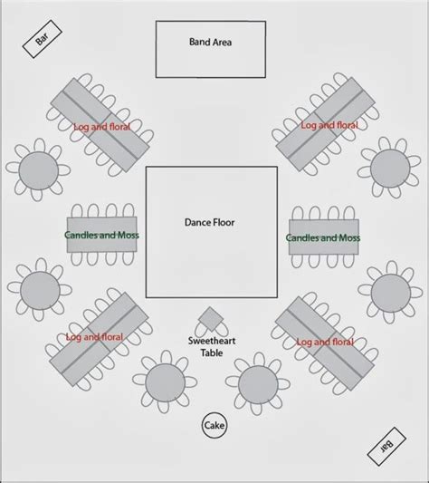 An Image Of A Dance Floor With Chairs And Tables Around The