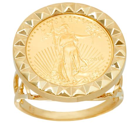 14k22k Gold Polished Bold Liberty Coin Ring Page 1 —